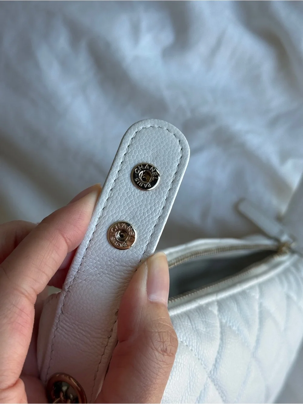 CHANEL authentic white